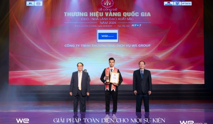 WE GROUP VINH DỰ ĐÓN NHẬN GIẢI THƯỞNG THƯƠNG HIỆU VÀNG QUỐC GIA: KHẲNG ĐỊNH VỊ THẾ DẪN ĐẦU NGÀNH SỰ KIỆN